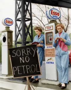 The unofficial strike of petrol tanker men is now seriously affecting London garages The unofficial strike of petrol tanker men is now seriously affecting London garages