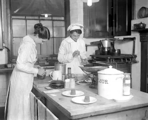 Where our war time dishes are invented an experimental kitchen at Grosvenor House Where our war time dishes are invented an experimental kitchen at Grosvenor House