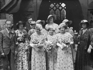 The wedding of the Griffins in Swanley. The bridal group. 1936 The wedding of the Griffins in Swanley. The bridal group. 1936