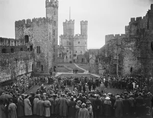 Welsh National Eisteddfod at Carnarvon A General view of the Gorsedd 2 August 1921 Welsh National Eisteddfod at Carnarvon A General view of the Gorsedd 2 August 1921