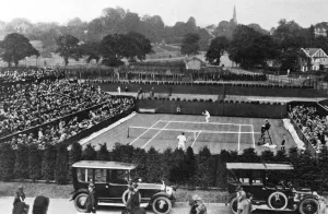 Wimbledon No 2 Court at the new Wimbledon at Church Road in 1923. S M Jacobs (India) Wimbledon No 2 Court at the new Wimbledon at Church Road in 1923. S M Jacobs (India)