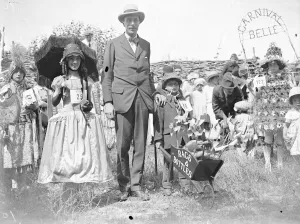 At the Worthing carnival, Lord Winterton, who presented the prizes at the Fancy At the Worthing carnival, Lord Winterton, who presented the prizes at the Fancy