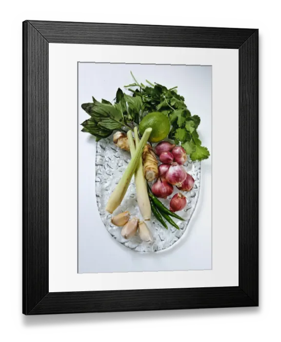 Framed Print : Flavouring ingredients for Thai green curry credit: Marie-Louise Avery / thePictureKitchen Framed Print : Flavouring ingredients for Thai green curry credit: Marie-Louise Avery / thePictureKitchen