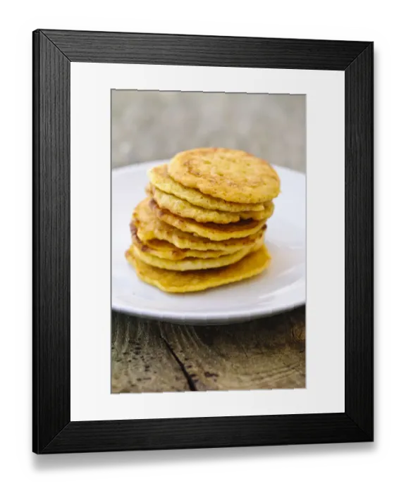 Framed Print : Little pancakes made of indian chick pea flour (chana dal), gluten free and very