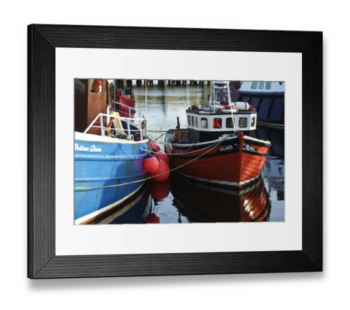 Framed Print : Fishing boats in harbour, Stromness, Orkney, UK credit: Marie-Louise Avery / thePictureKitchen Framed Print : Fishing boats in harbour, Stromness, Orkney, UK credit: Marie-Louise Avery / thePictureKitchen
