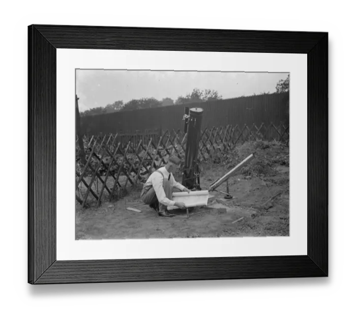 Framed Print : Dr Hugh Percival Wilkins PhD FRAS 1896 - 1960 was a British engineer by profession