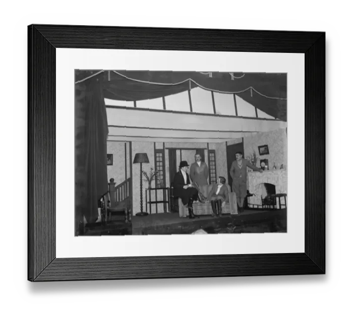 Framed Print : A performance by the amateur dramatic association from Harley, Kent, the Hartley Framed Print : A performance by the amateur dramatic association from Harley, Kent, the Hartley