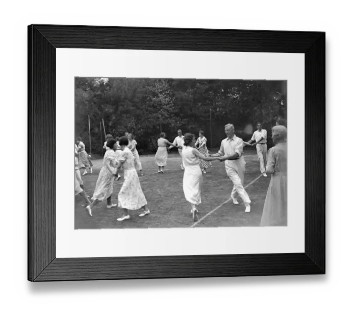 Framed Print : Folk dancing in Orpington, Kent. 1934 dance / dancing / party season / celebration Framed Print : Folk dancing in Orpington, Kent. 1934 dance / dancing / party season / celebration