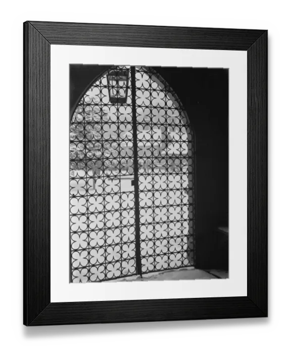 Framed Print : Wrought iron gate in Chevening, Kent. 1938 Framed Print : Wrought iron gate in Chevening, Kent. 1938