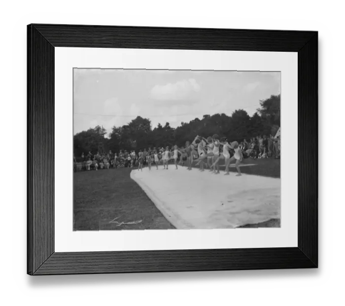 Framed Print : Girls perform at the Dartford Football Club gala. 1939 Framed Print : Girls perform at the Dartford Football Club gala. 1939