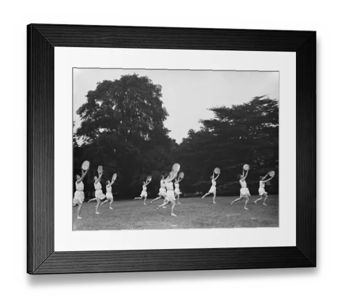 Framed Print : Bergman Osterberg College of Physical Education in Darford, Kent. Girls perform