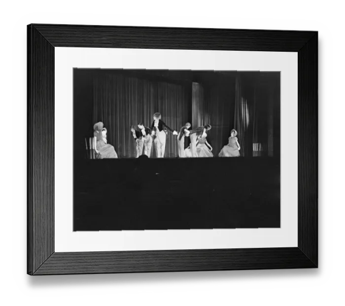 Framed Print : The Revue Step This Way in Sidcup, Kent. 1937 Framed Print : The Revue Step This Way in Sidcup, Kent. 1937