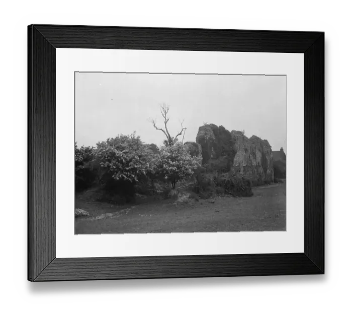 Framed Print : Eynsford Castle an unusually intact Norman castle. 1936
