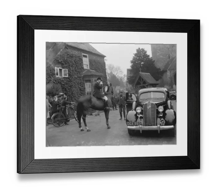 Framed Print : Royal Artillery Draghunt at Eynsford. 1936 Framed Print : Royal Artillery Draghunt at Eynsford. 1936