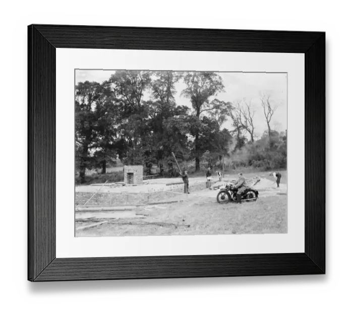 Framed Print : Work commences for the construction of the Dartford Tunnel. 1938 Framed Print : Work commences for the construction of the Dartford Tunnel. 1938