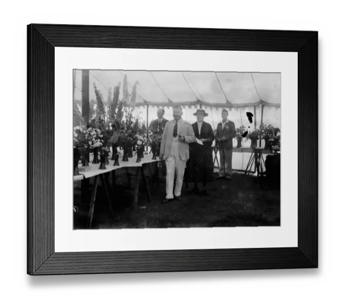 Framed Print : The Petts Wood fete flower show in Kent. 1936 Framed Print : The Petts Wood fete flower show in Kent. 1936