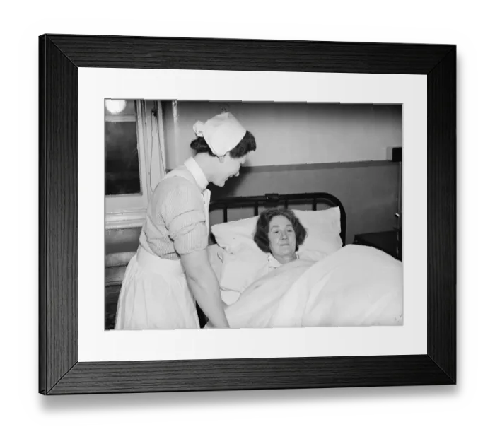 Framed Print : Mrs Hart at Kingsdown. 12 December 1936 Framed Print : Mrs Hart at Kingsdown. 12 December 1936