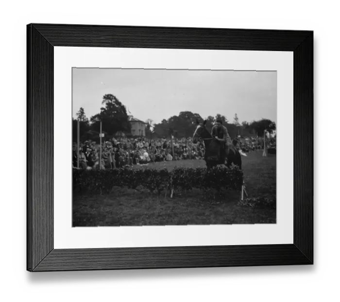 Framed Print : Horse jumping 1937