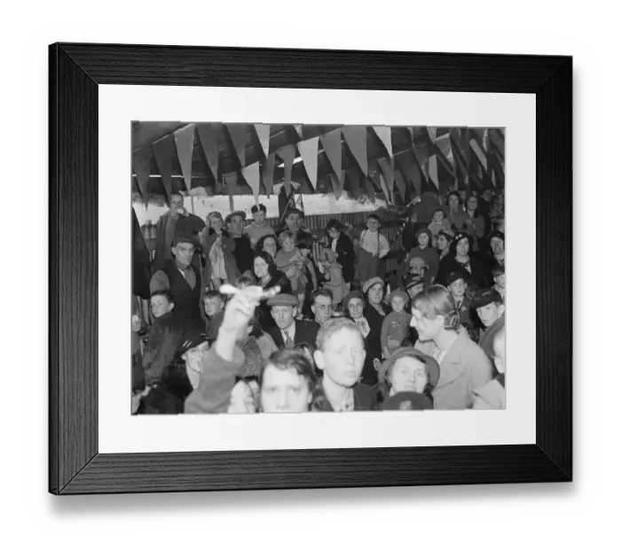 Framed Print : Coronation teas in Mottingham, Kent, to celebrate the coronation of King George VI Framed Print : Coronation teas in Mottingham, Kent, to celebrate the coronation of King George VI