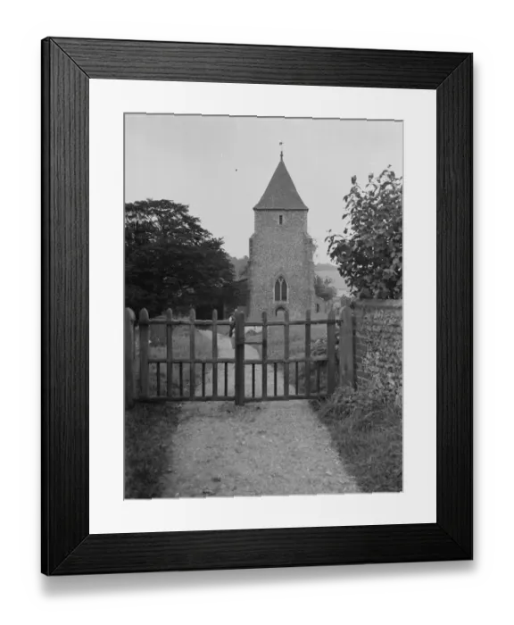 Framed Print : Stansted church. 1937 Framed Print : Stansted church. 1937