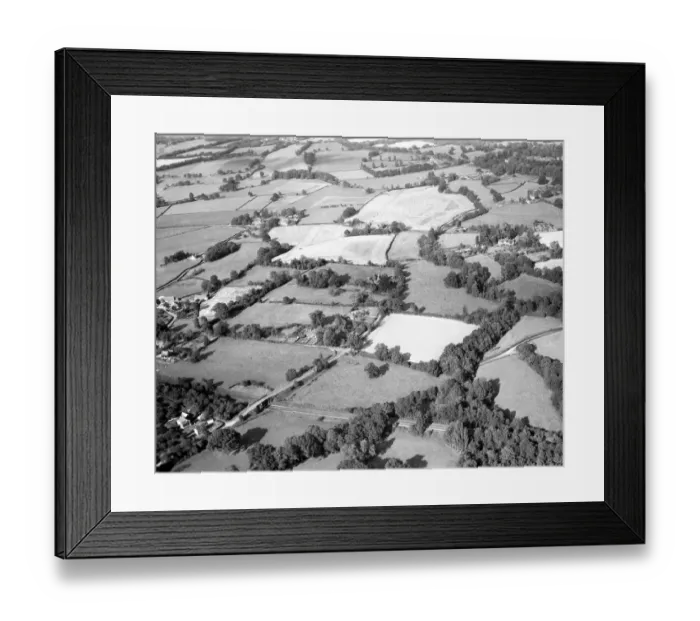 Framed Print : Aerial view of Drive Cottage, Hever, Kent, England 15 September 1962 Framed Print : Aerial view of Drive Cottage, Hever, Kent, England 15 September 1962