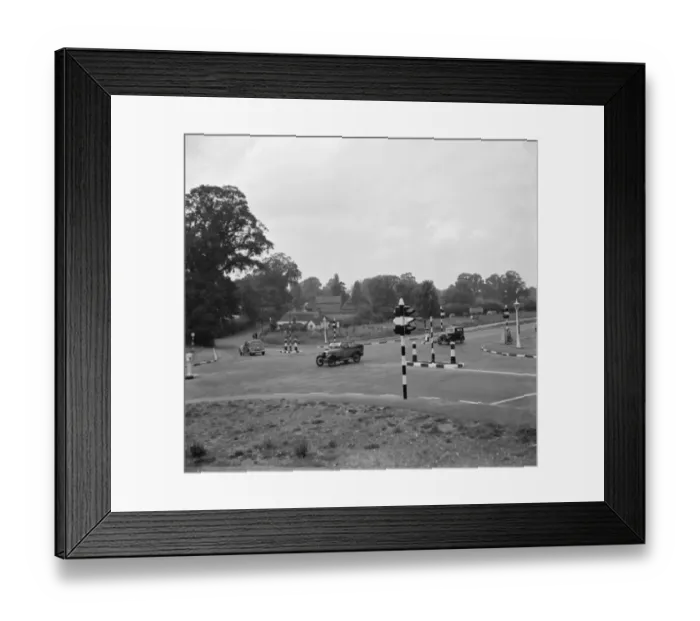 Framed Print : Crossroad on Sidcup bypass Kent. 1936 Framed Print : Crossroad on Sidcup bypass Kent. 1936