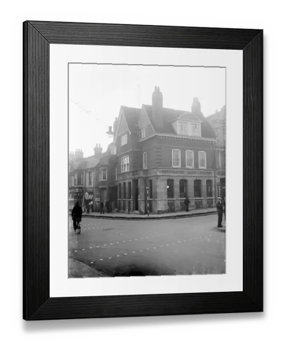 Framed Print : Westminster Bank in Erith, London. 1935 Framed Print : Westminster Bank in Erith, London. 1935