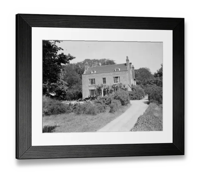 Framed Print : Exterior view of Avenue House near Horton Kirby, Kent. 1939 Framed Print : Exterior view of Avenue House near Horton Kirby, Kent. 1939
