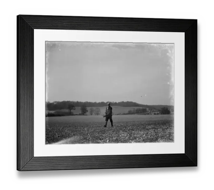 Framed Print : Man hand casting seeds on a field. 1936 Framed Print : Man hand casting seeds on a field. 1936