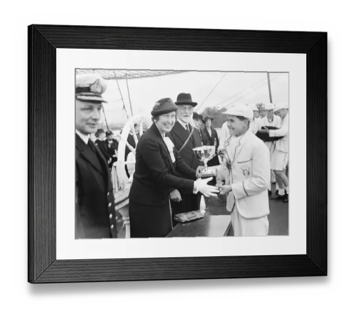 Framed Print : Prize Day on the HMS Worcester, the training ship of the Thames Nautical Training