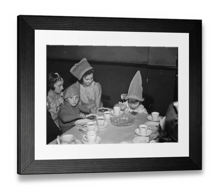 Framed Print : A childrens party at the Working Mens club in Sidcup, Kent. 1938 Framed Print : A childrens party at the Working Mens club in Sidcup, Kent. 1938