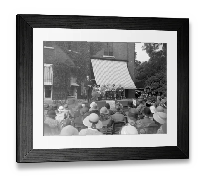 Framed Print : Sir W. Smithers. at the Primrose League Fete. 1934