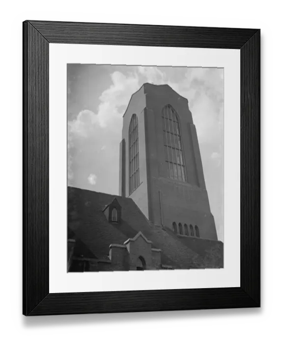 Framed Print : An exterior view of St Edmunds Catholic Church in Beckenham, Kent. 1938