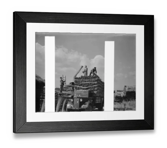 Framed Print : Bedford van, R W Farman. 19 August 1937 Reed Thatching in Norfolk. Mr R Framed Print : Bedford van, R W Farman. 19 August 1937 Reed Thatching in Norfolk. Mr R