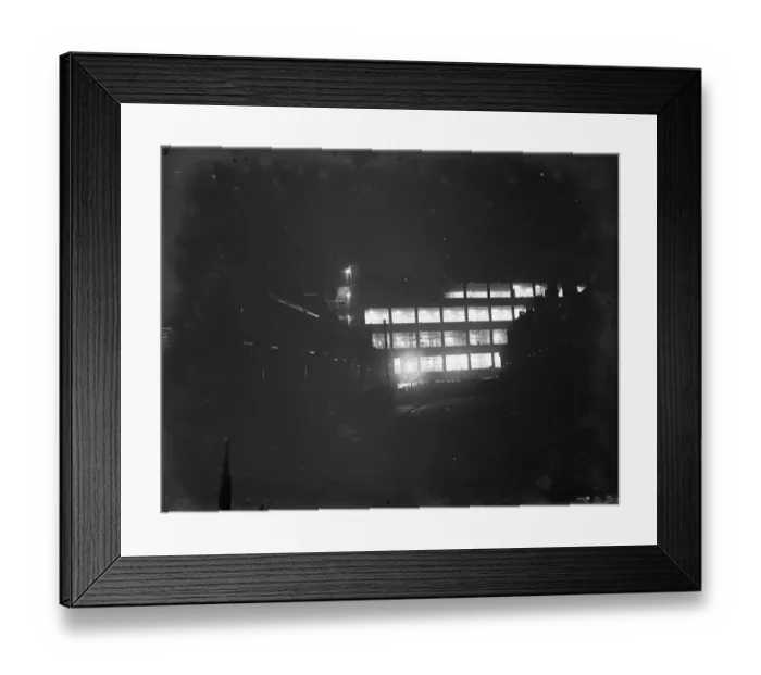 Framed Print : Window lights from the Munition works building in Crayford, Kent. 1936 Framed Print : Window lights from the Munition works building in Crayford, Kent. 1936