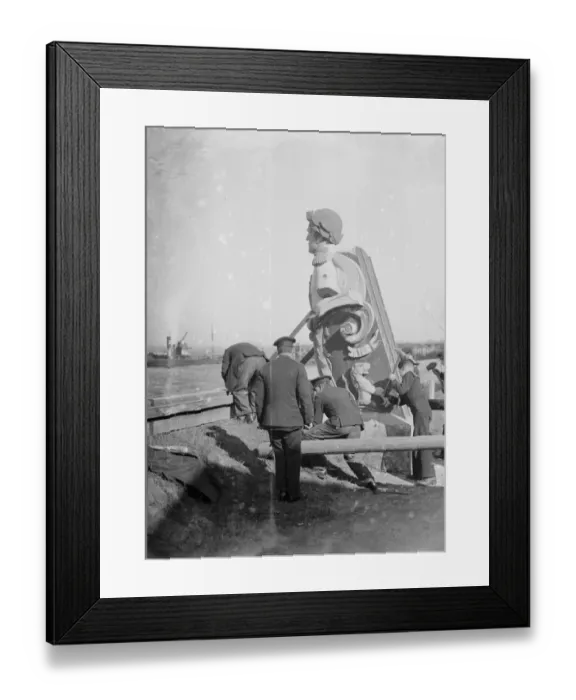 Framed Print : The wooden figurehead of HMS Warspite. 1935 Framed Print : The wooden figurehead of HMS Warspite. 1935