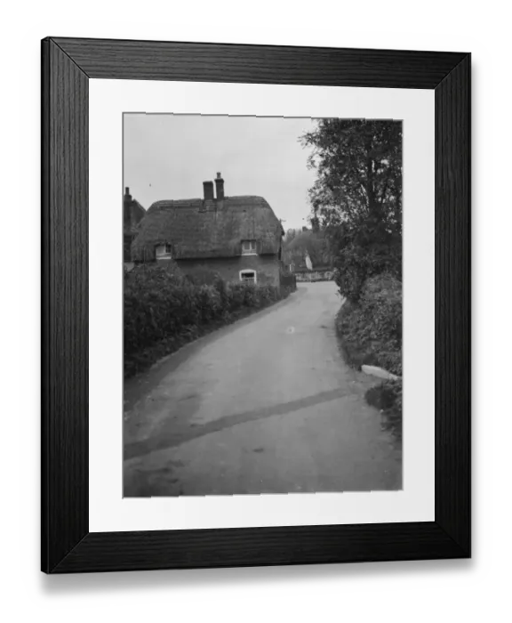 Framed Print : A thatched cottage at Womenswold village near Canterbury, Kent. 1937 Framed Print : A thatched cottage at Womenswold village near Canterbury, Kent. 1937