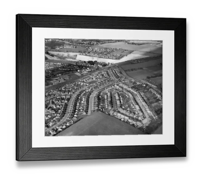 Framed Print : Aerial view of the Fleet Estate, Dartford, Kent 15 September 1962 Framed Print : Aerial view of the Fleet Estate, Dartford, Kent 15 September 1962