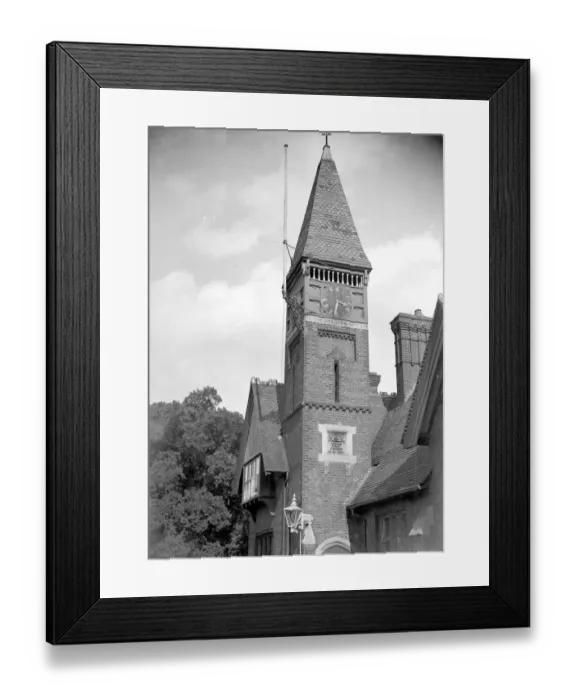 Framed Print : Foots Cray clock tower in Kent. 1934 Framed Print : Foots Cray clock tower in Kent. 1934