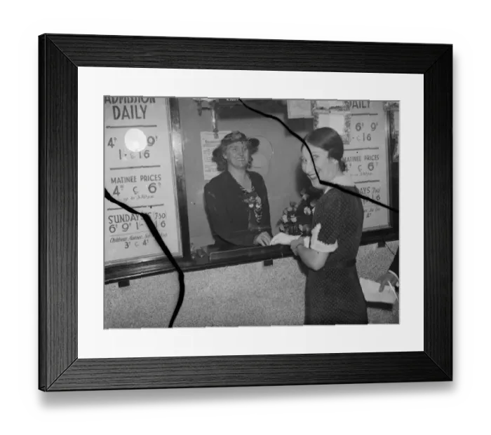 Framed Print : Opening of the Wardona Cinema in Swanscombe, Kent. Jannie Adamson, the MP for Framed Print : Opening of the Wardona Cinema in Swanscombe, Kent. Jannie Adamson, the MP for