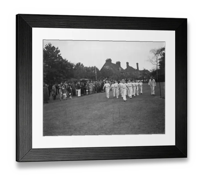 Framed Print : Sports day at Pennthorpe School in Kent. The boys perform dills. 1939