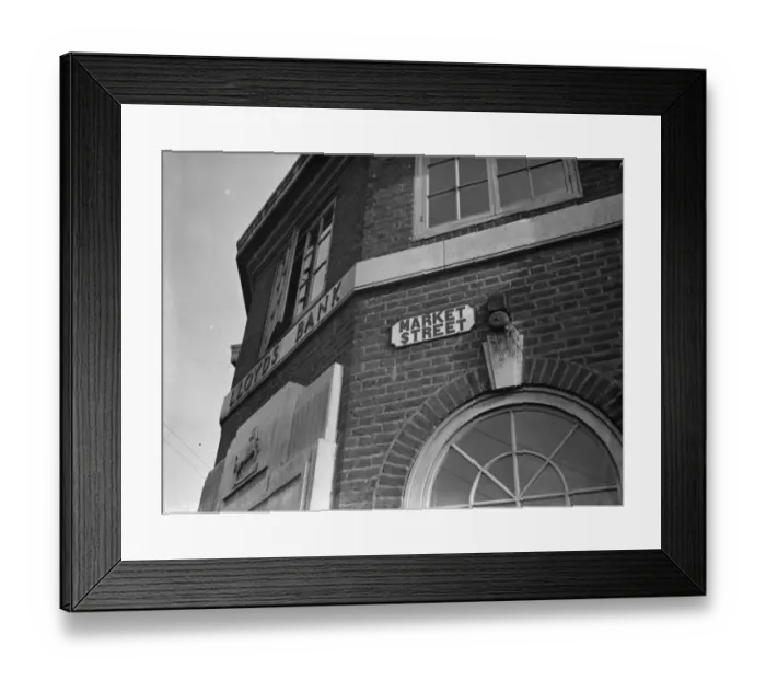 Framed Print : A birds nest in an alarm bell in Dartford, Kent 1938 Framed Print : A birds nest in an alarm bell in Dartford, Kent 1938