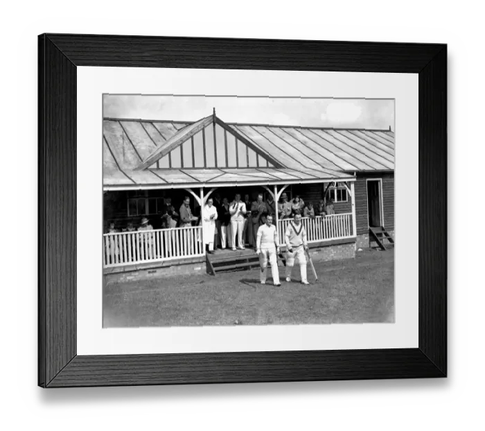 Framed Print : Cricket match at Petts Wood Club, Kent. 1934 Framed Print : Cricket match at Petts Wood Club, Kent. 1934