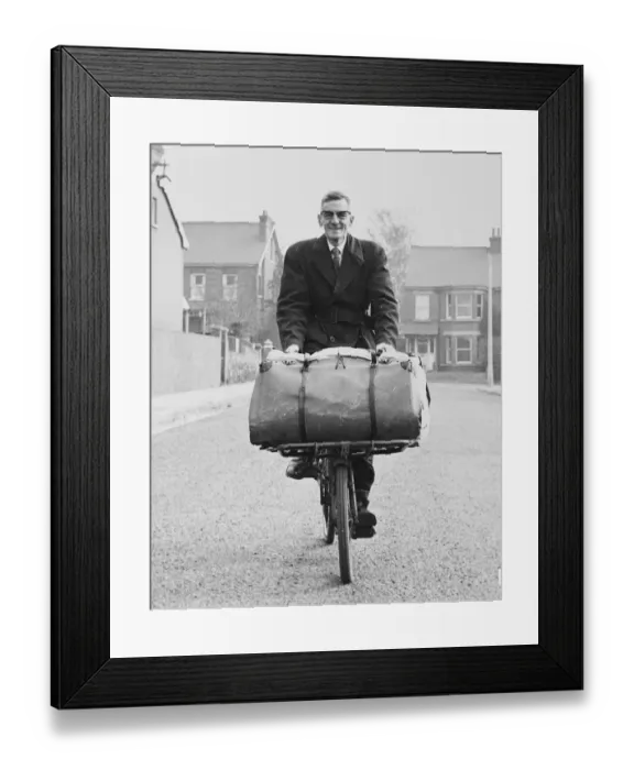 Framed Print : Not many peddlers about now but you still need a licence. He is 51-year-old John Otter Framed Print : Not many peddlers about now but you still need a licence. He is 51-year-old John Otter