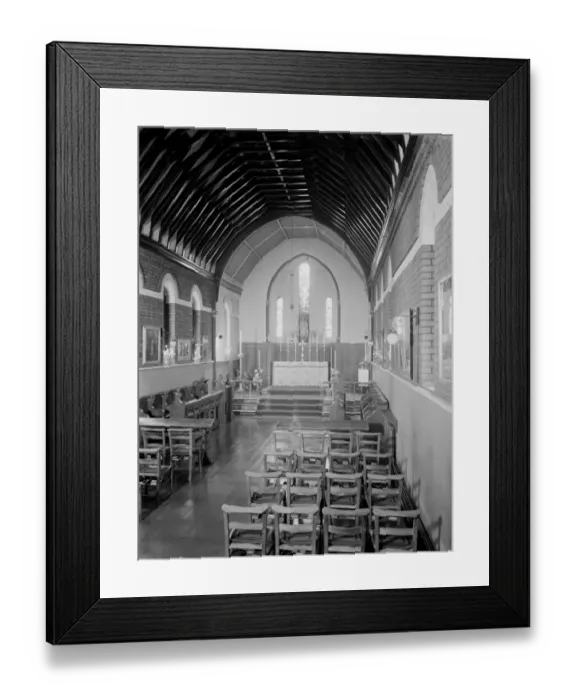 Framed Print : A picture of the interior of St Marys Home chapel in Stone, Kent