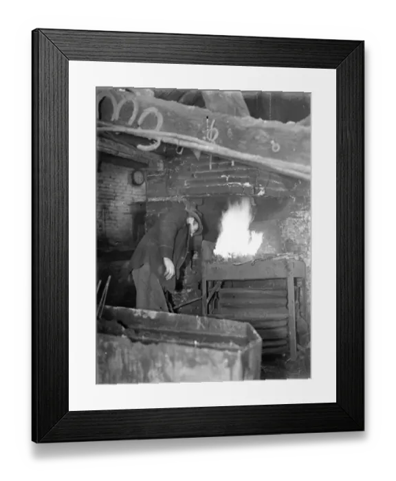 Framed Print : 9 November 1940 Doug Hollands blacksmith forge, over 100 years old. Despite being Framed Print : 9 November 1940 Doug Hollands blacksmith forge, over 100 years old. Despite being