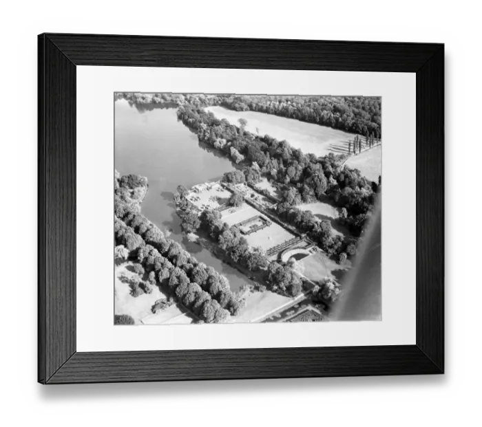 Framed Print : Aerial view of Hever Castle, Hever, Kent, England 15 September 1962 Framed Print : Aerial view of Hever Castle, Hever, Kent, England 15 September 1962