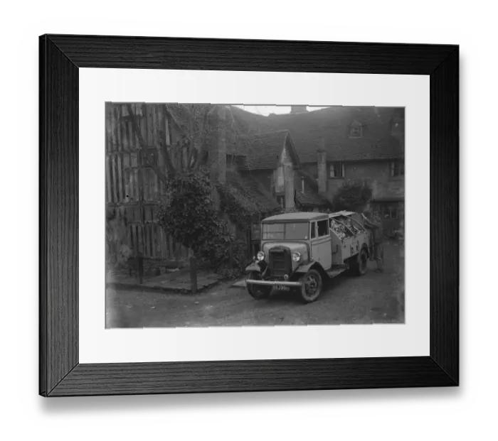 Framed Print : Dust lorry. 1934