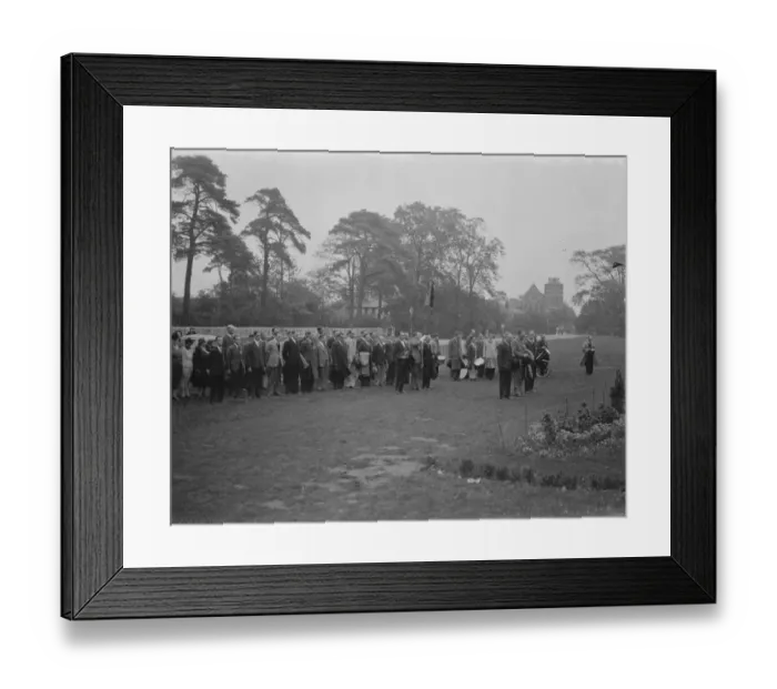 Framed Print : The British Legion Peace Service Procession in Blackfen, Kent. 1938 Framed Print : The British Legion Peace Service Procession in Blackfen, Kent. 1938