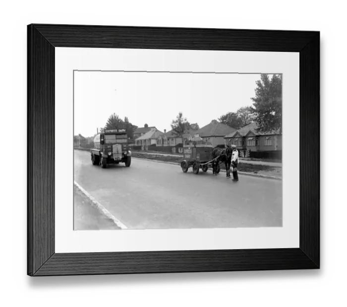 Framed Print : Milk Transport (Express Dairy). 1934 Framed Print : Milk Transport (Express Dairy). 1934